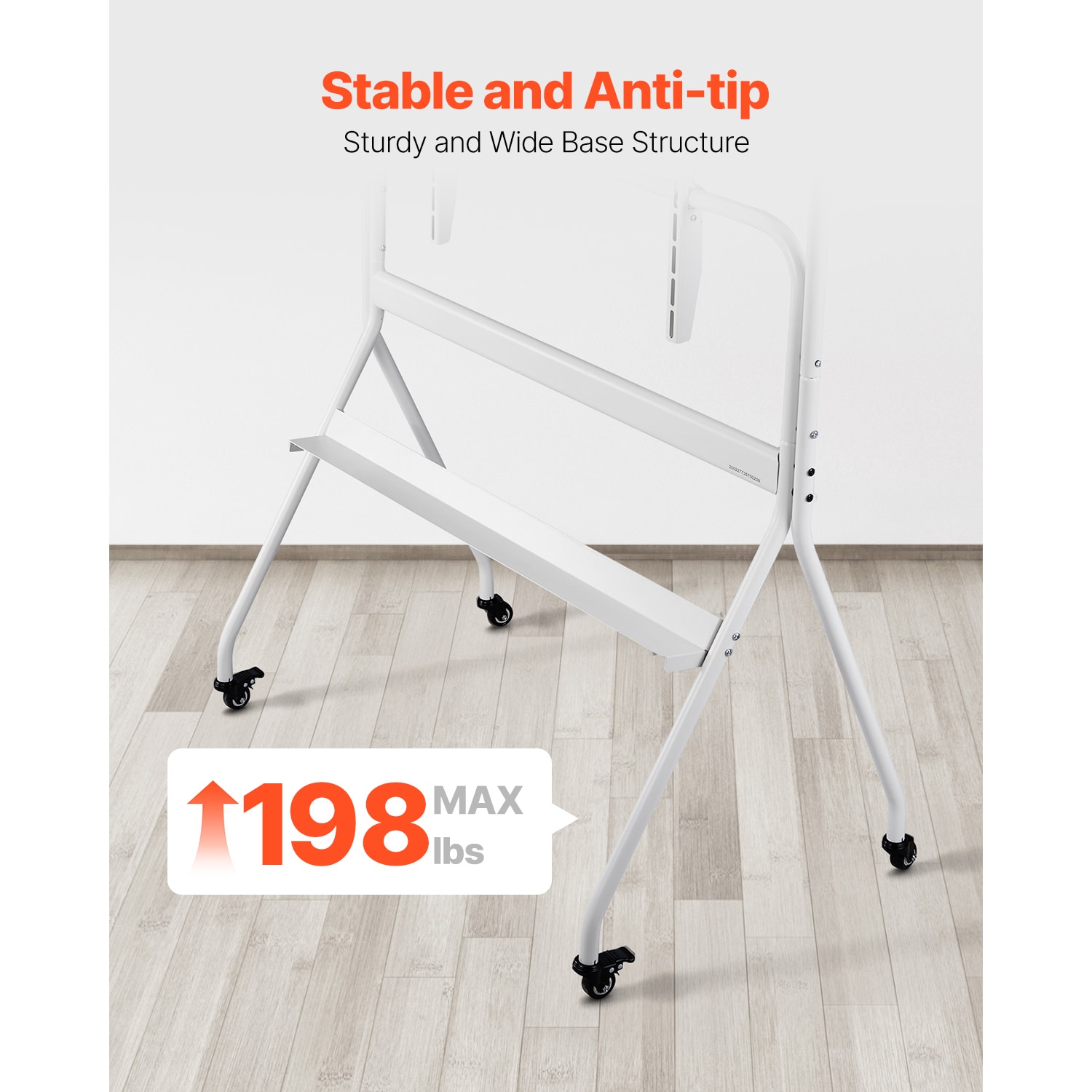 Mobile Tv Stand With Wheels For Led Lcd Oled Flat And Curved Tvs_voghion.com